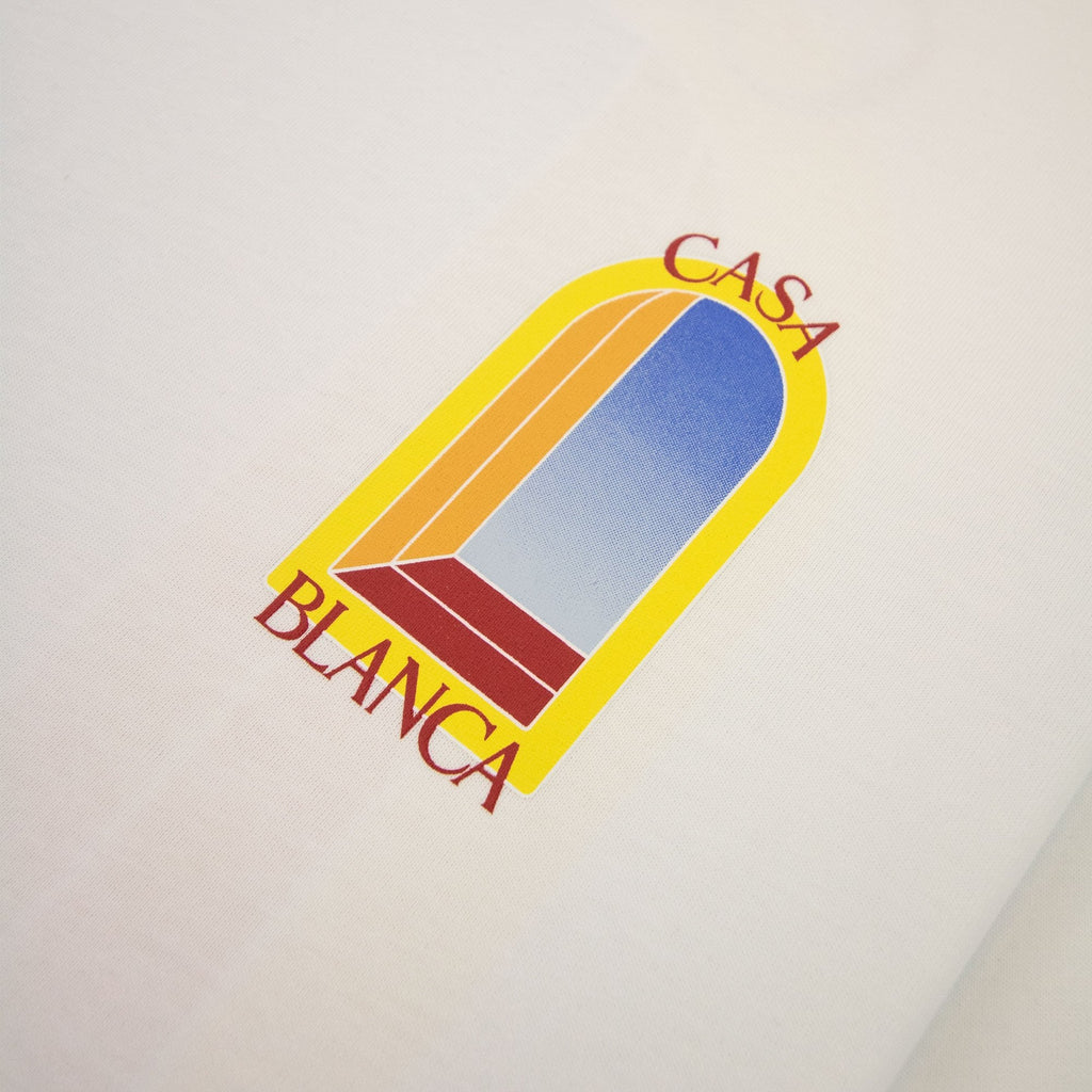 Casablanca L Arche De Nuit Printed T Shirt White 001