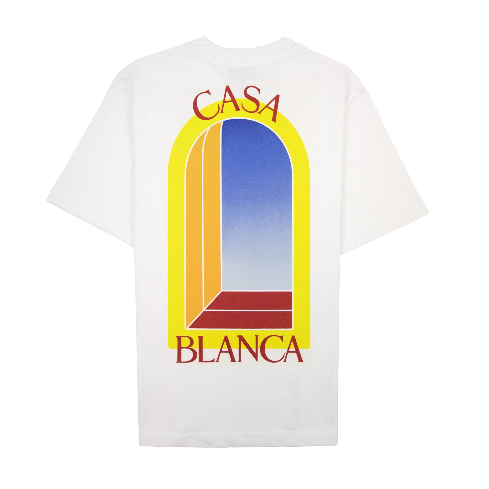 Casablanca L Arche De Nuit Printed T Shirt White 001