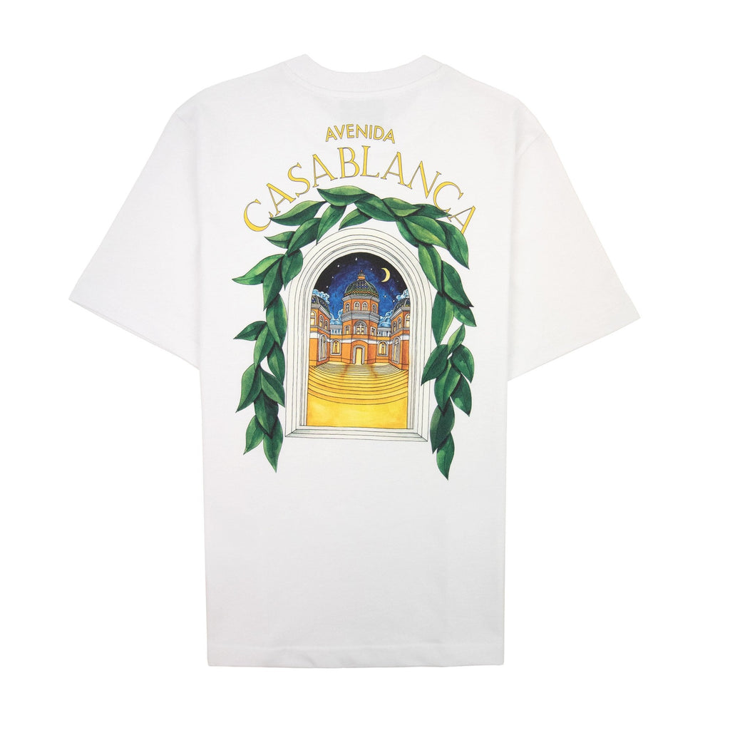 Casablanca Avenida Printed T Shirt White