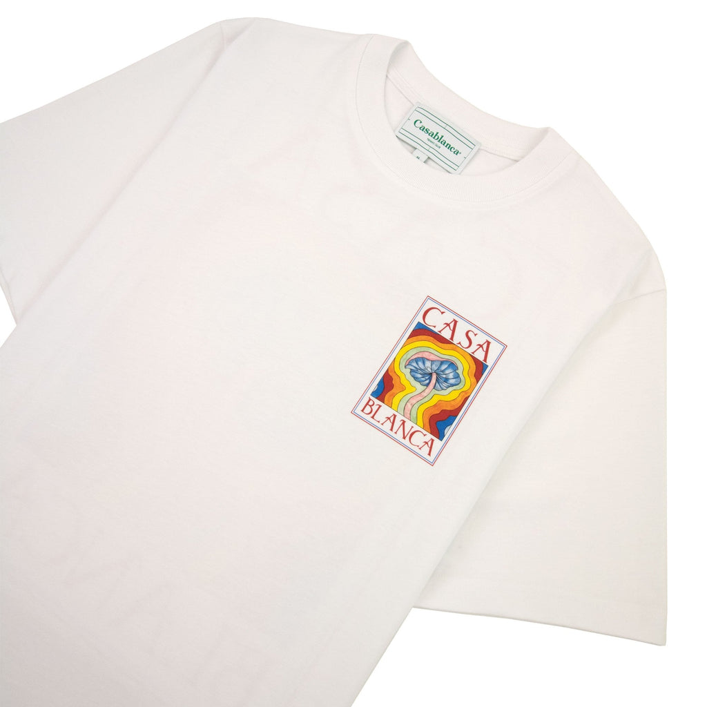 Casablanca Mind Vibrations Printed T Shirt White 001