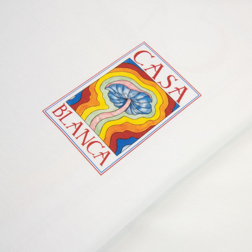 Casablanca Mind Vibrations Printed T Shirt White 001