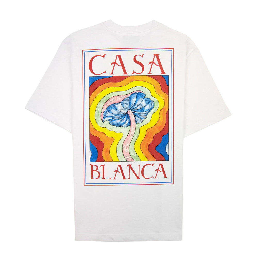Casablanca Mind Vibrations Printed T Shirt White 001