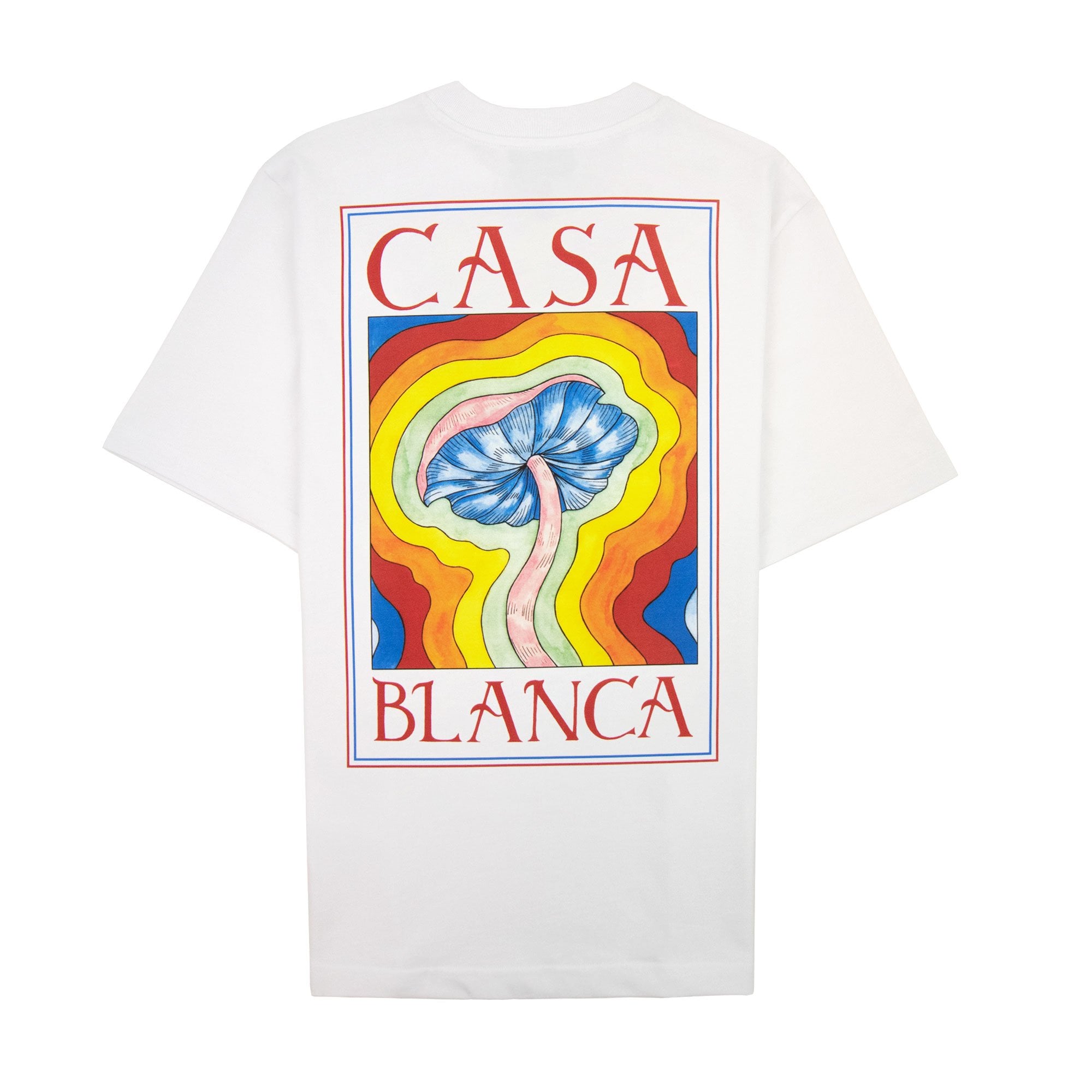 Casablanca Mind Vibrations Printed T Shirt White 001