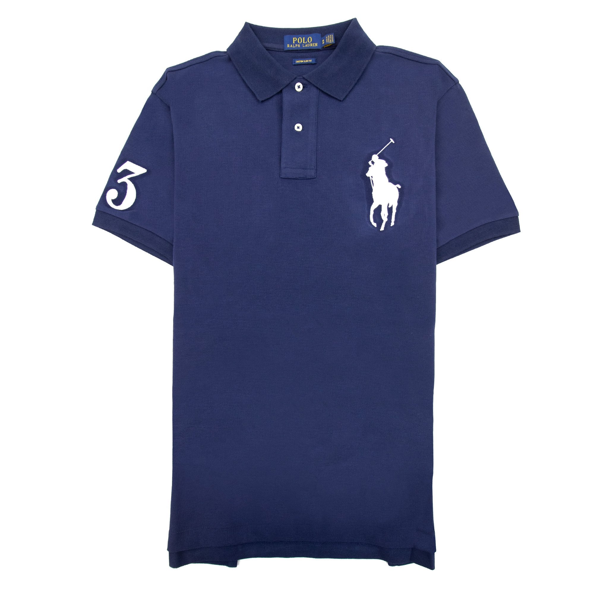 Polo Ralph Lauren Big Pony Custom Slim Fit Polo Navy | ONU – Onu