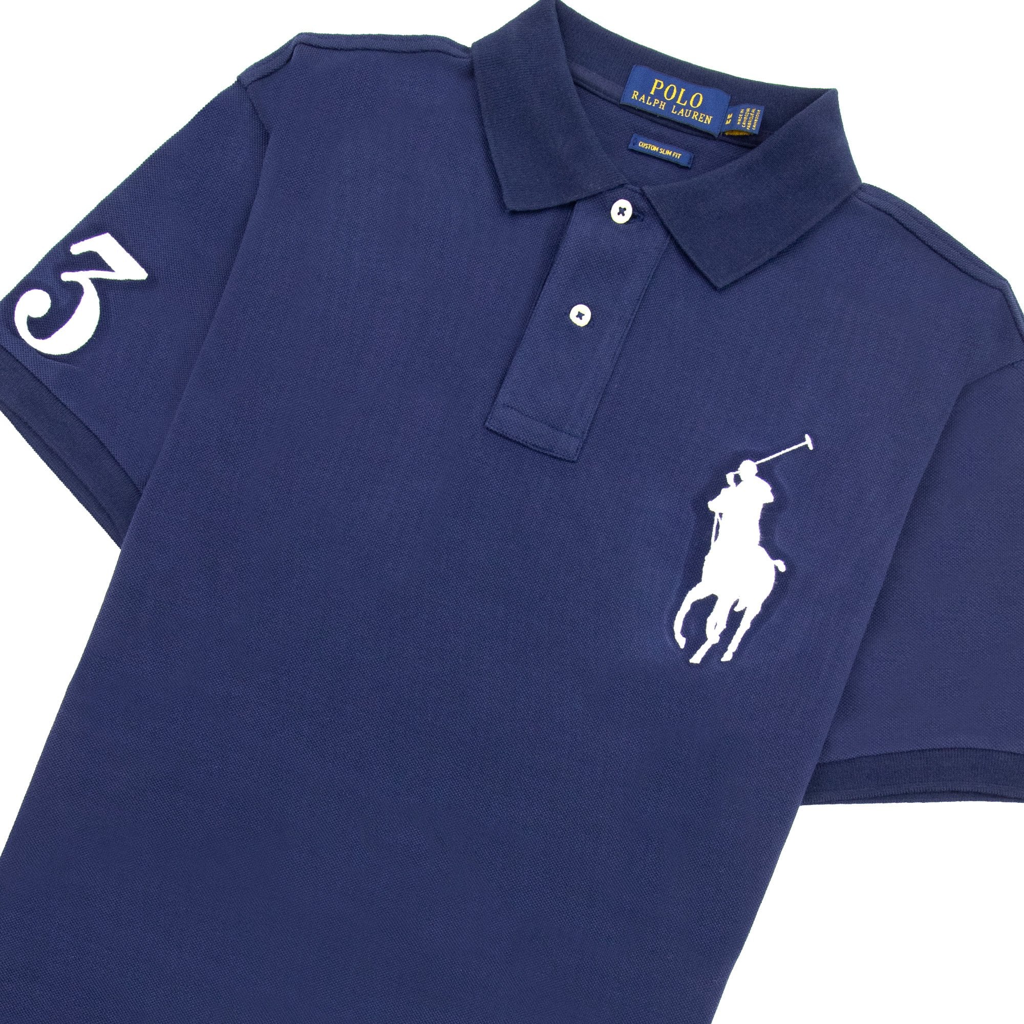 Polo Ralph Lauren Big Pony Custom Slim Fit Polo Navy