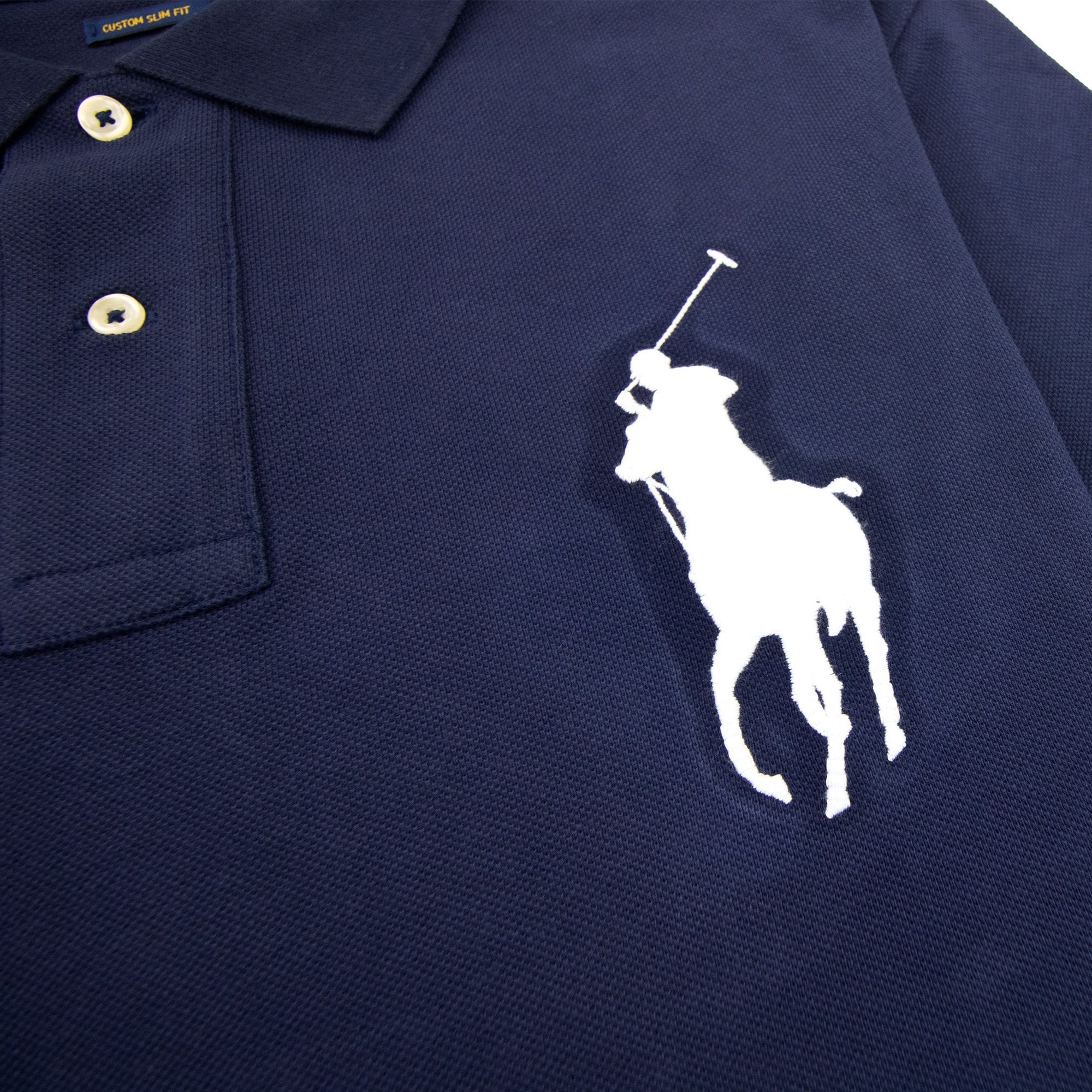 Polo Ralph Lauren Big Pony Custom Slim Fit Polo Navy