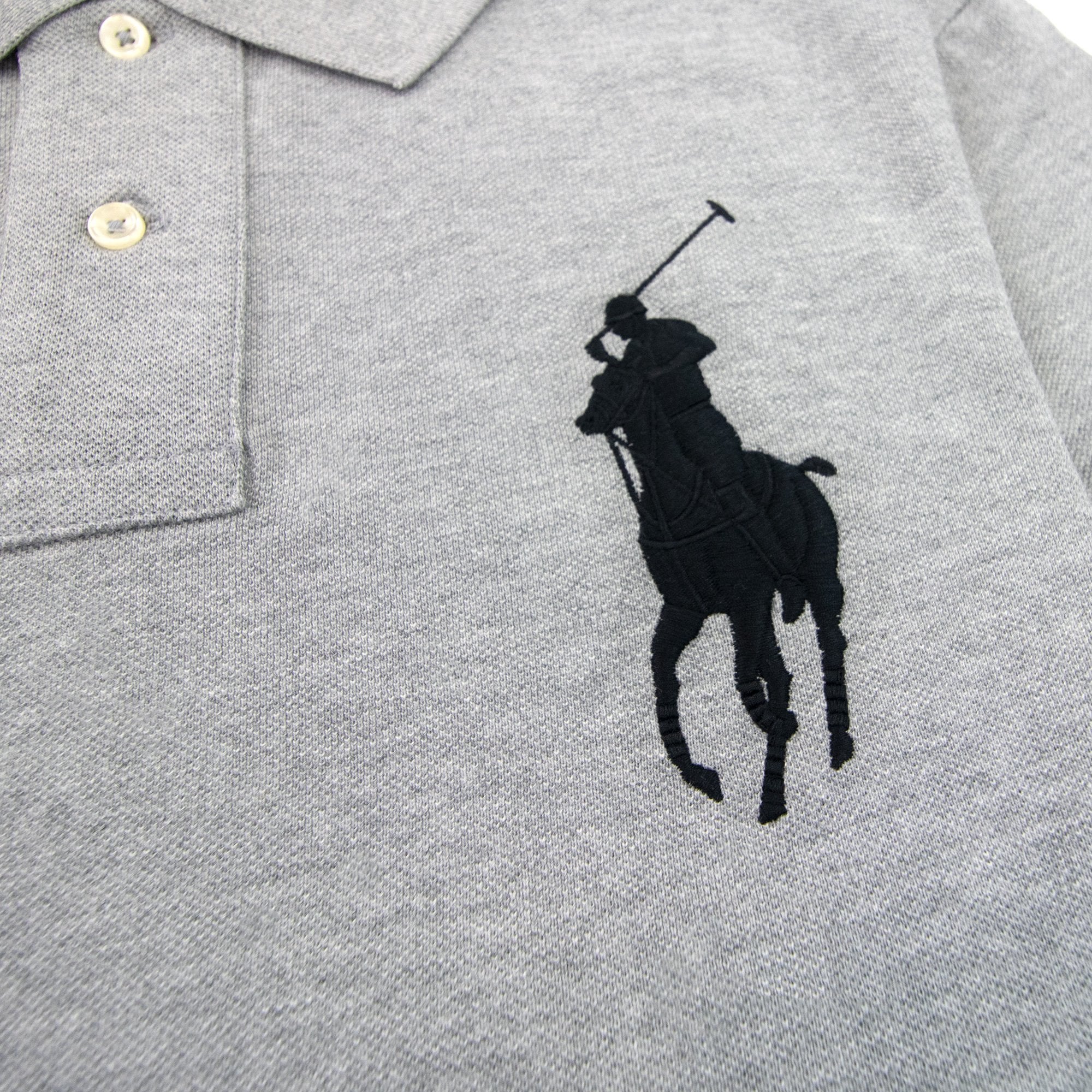Polo Ralph Lauren Big Pony Custom Slim Fit Polo Heather Grey
