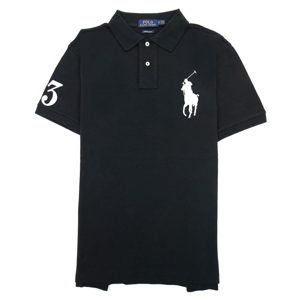 Polo Ralph Lauren Big Pony Custom Slim Fit Polo Black