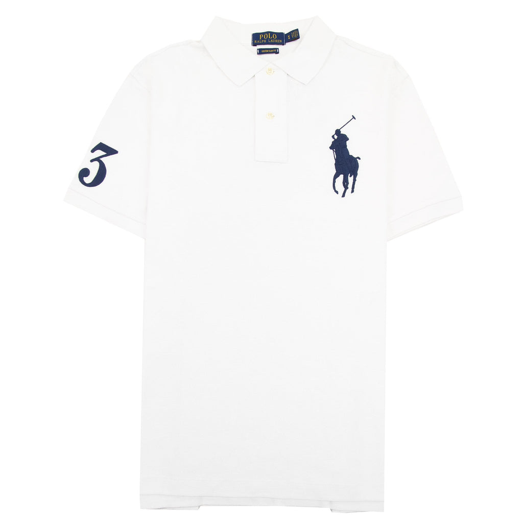 Polo Ralph Lauren Big Pony Custom Slim Fit Polo White