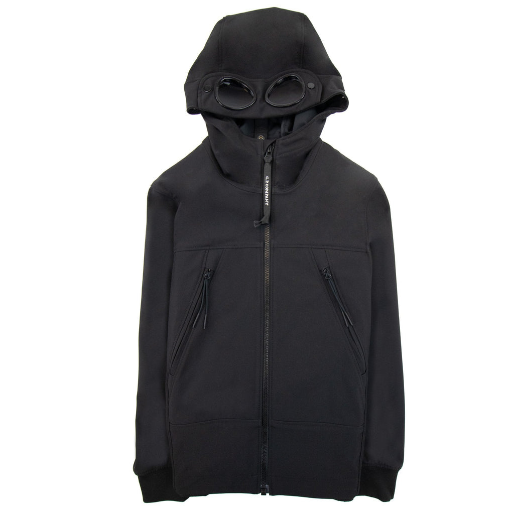 Cp Company Undersixteen Soft Shell Google Jacket Black