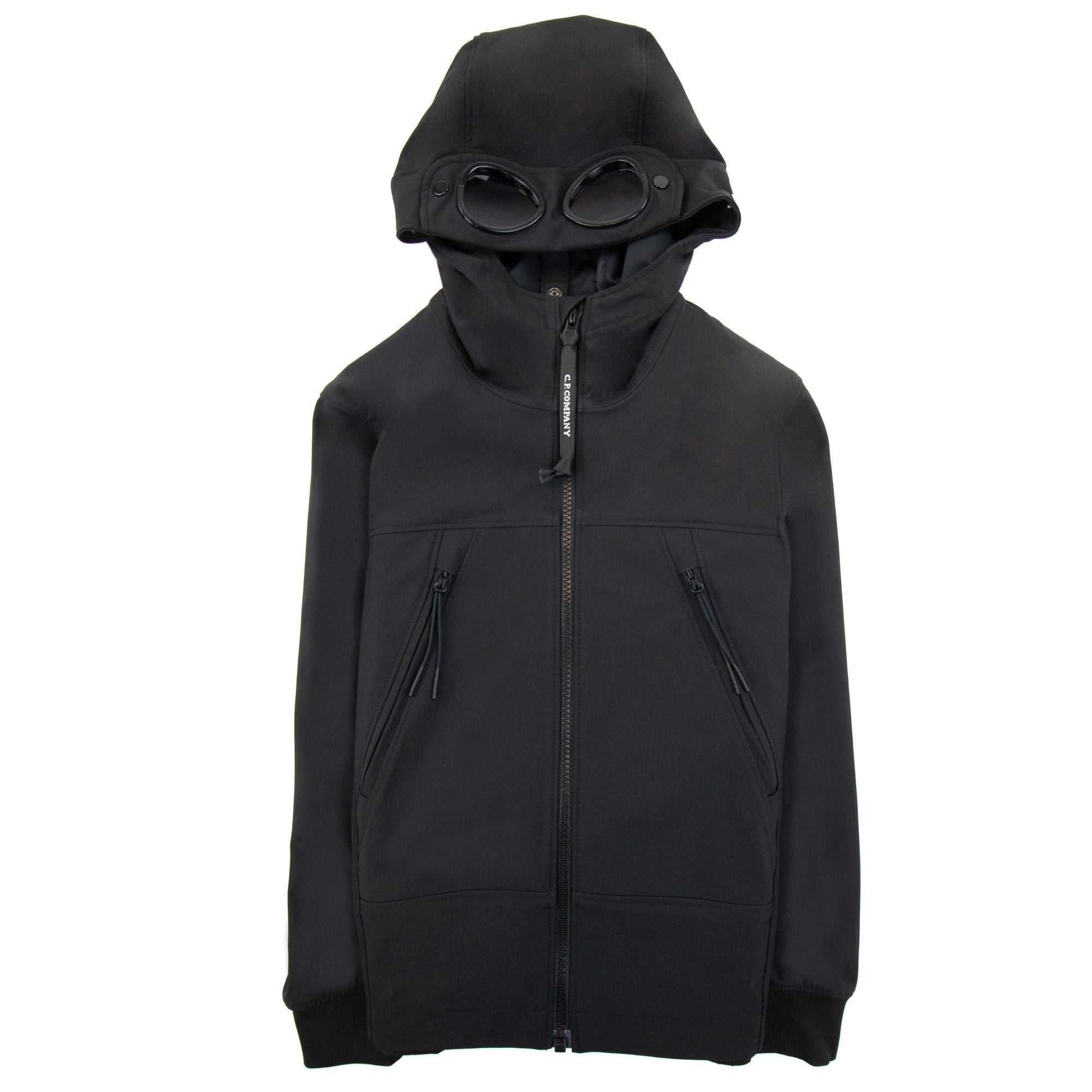 Cp Company Undersixteen Soft Shell Google Jacket Black