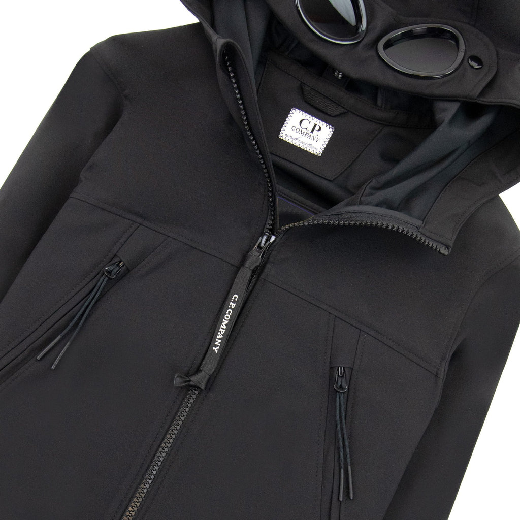 Cp Company Undersixteen Soft Shell Google Jacket Black