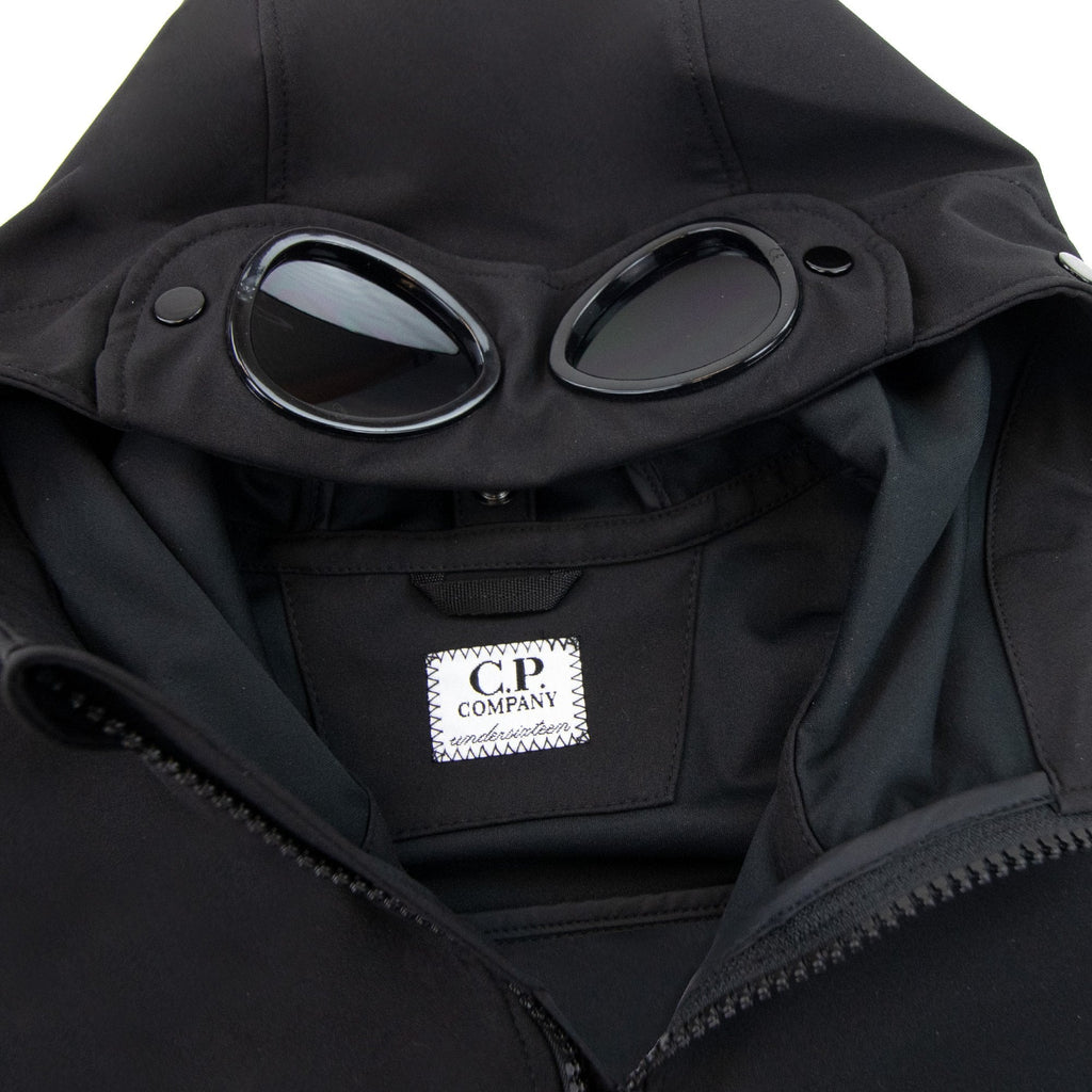 Cp Company Undersixteen Soft Shell Google Jacket Black