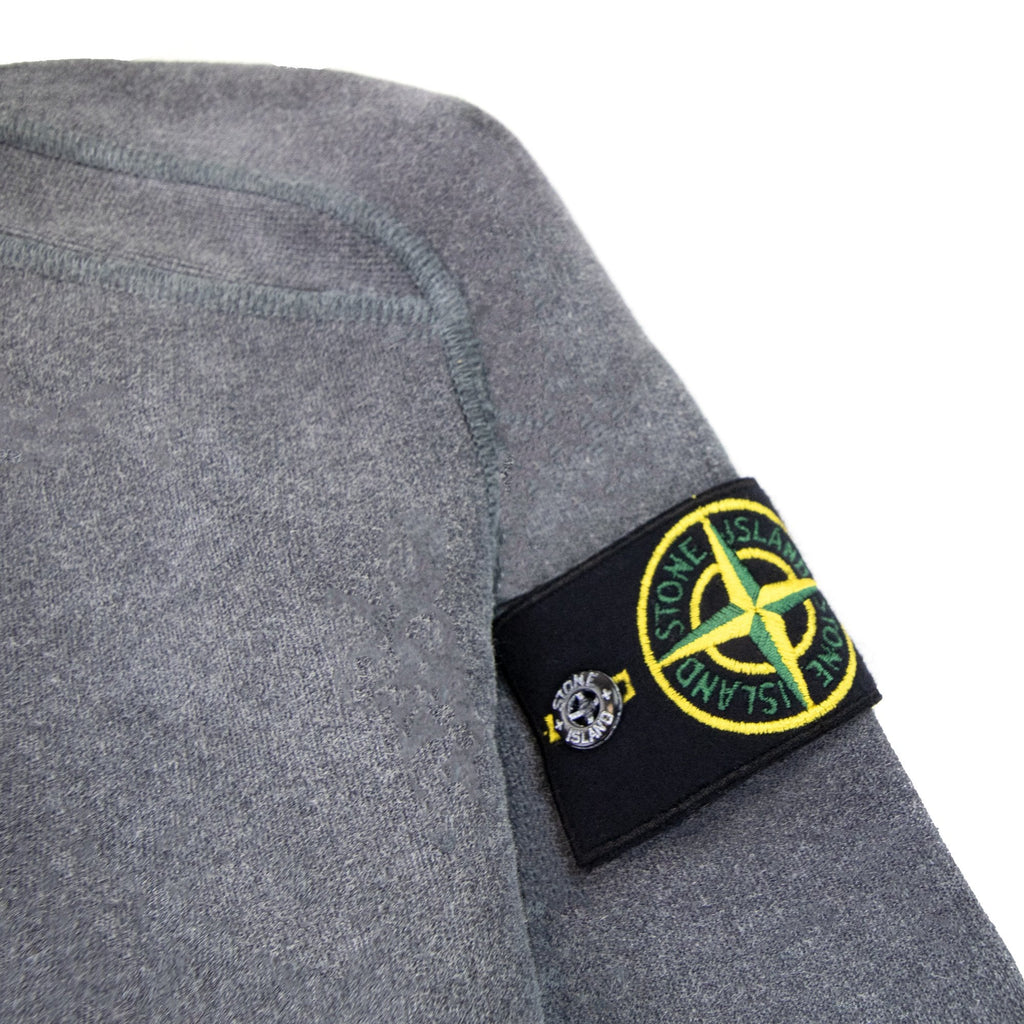 Stone Island 62190 Dust Zip Up Sweatshirt Dark Grey V2m35