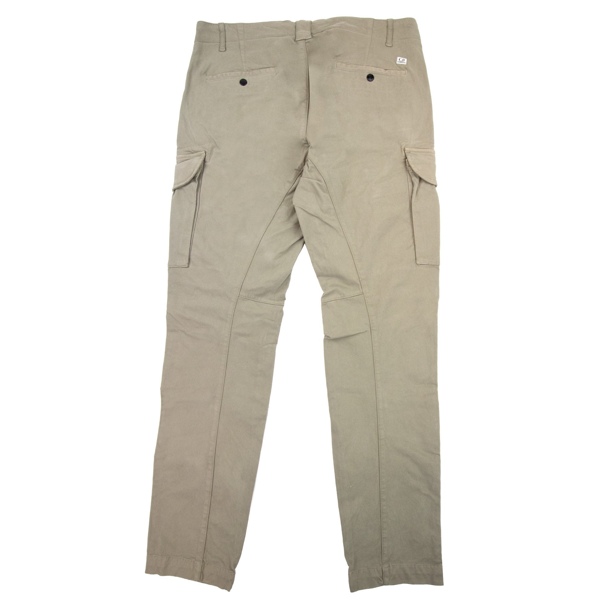 Cp Company Stretch Satin Gargo Pants Silver Sage 335