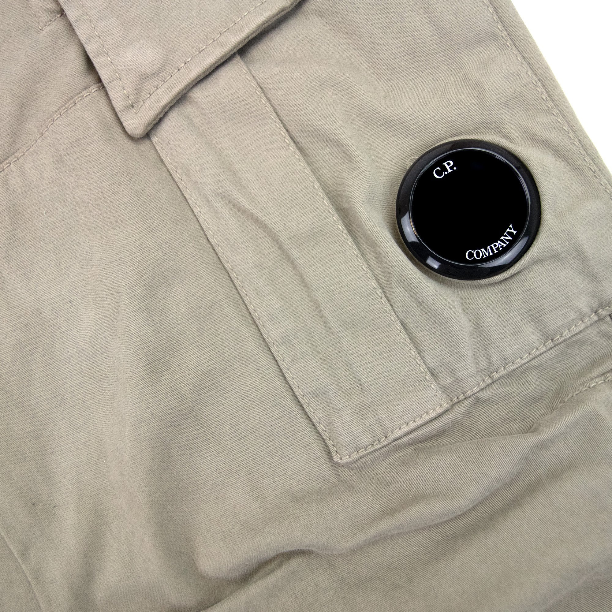 Cp Company Stretch Satin Gargo Pants Silver Sage 335