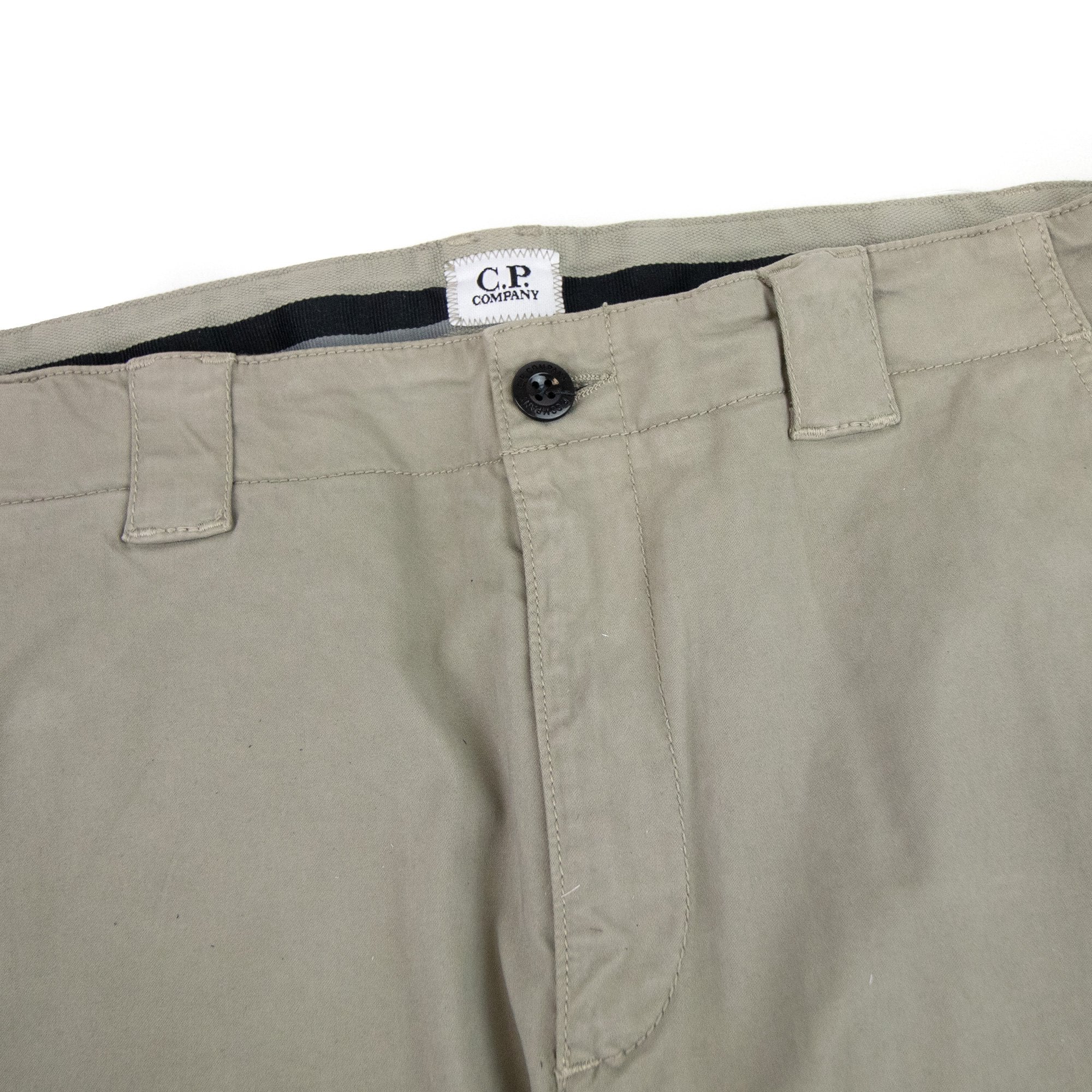 Cp Company Stretch Satin Gargo Pants Silver Sage 335