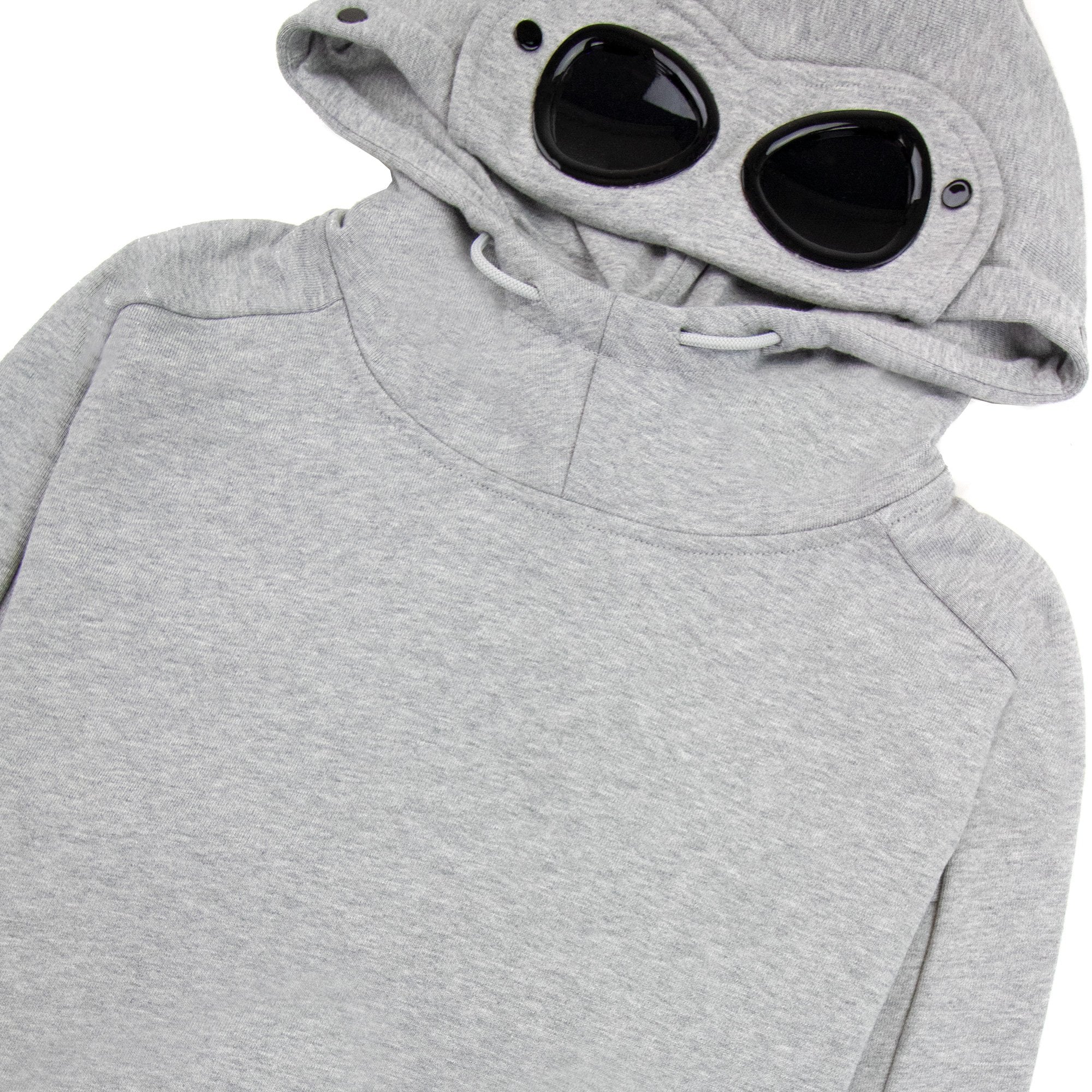 Cp Company Diagonal Raised Fleece Hoodied Sweatshirt Grey M93