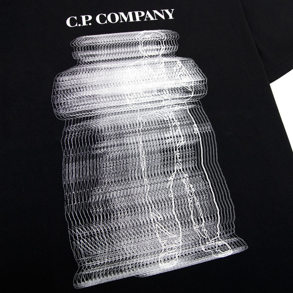Cp Company 30/1 Blurry British Sailor T Shirt Black 999