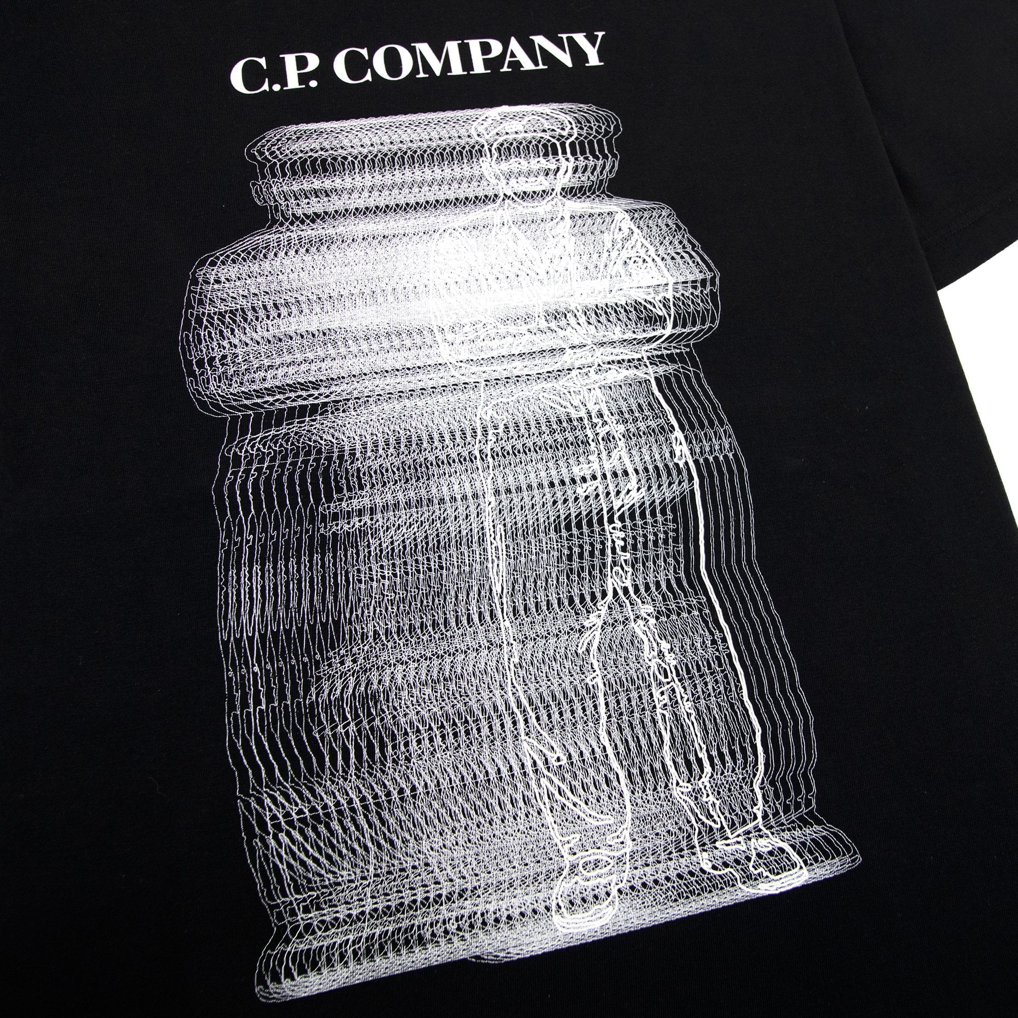 Cp Company 30/1 Blurry British Sailor T Shirt Black 999