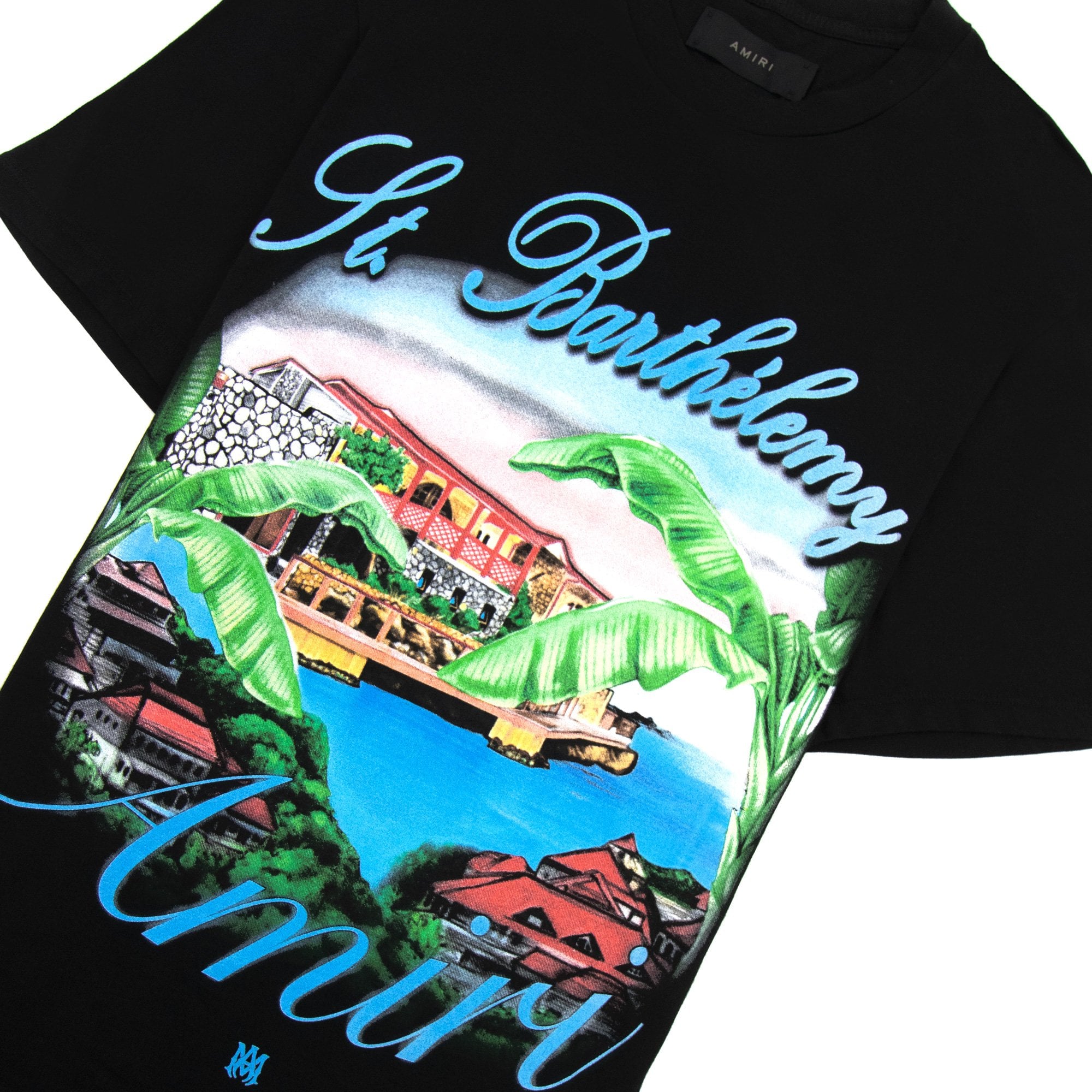 Amiri Eden Rock Airbrush T Shirt Black