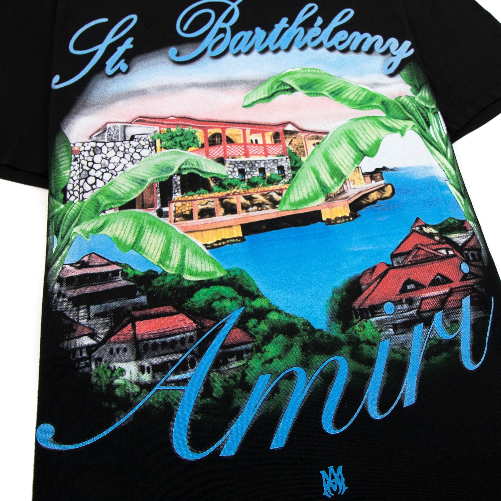 Amiri Eden Rock Airbrush T Shirt Black