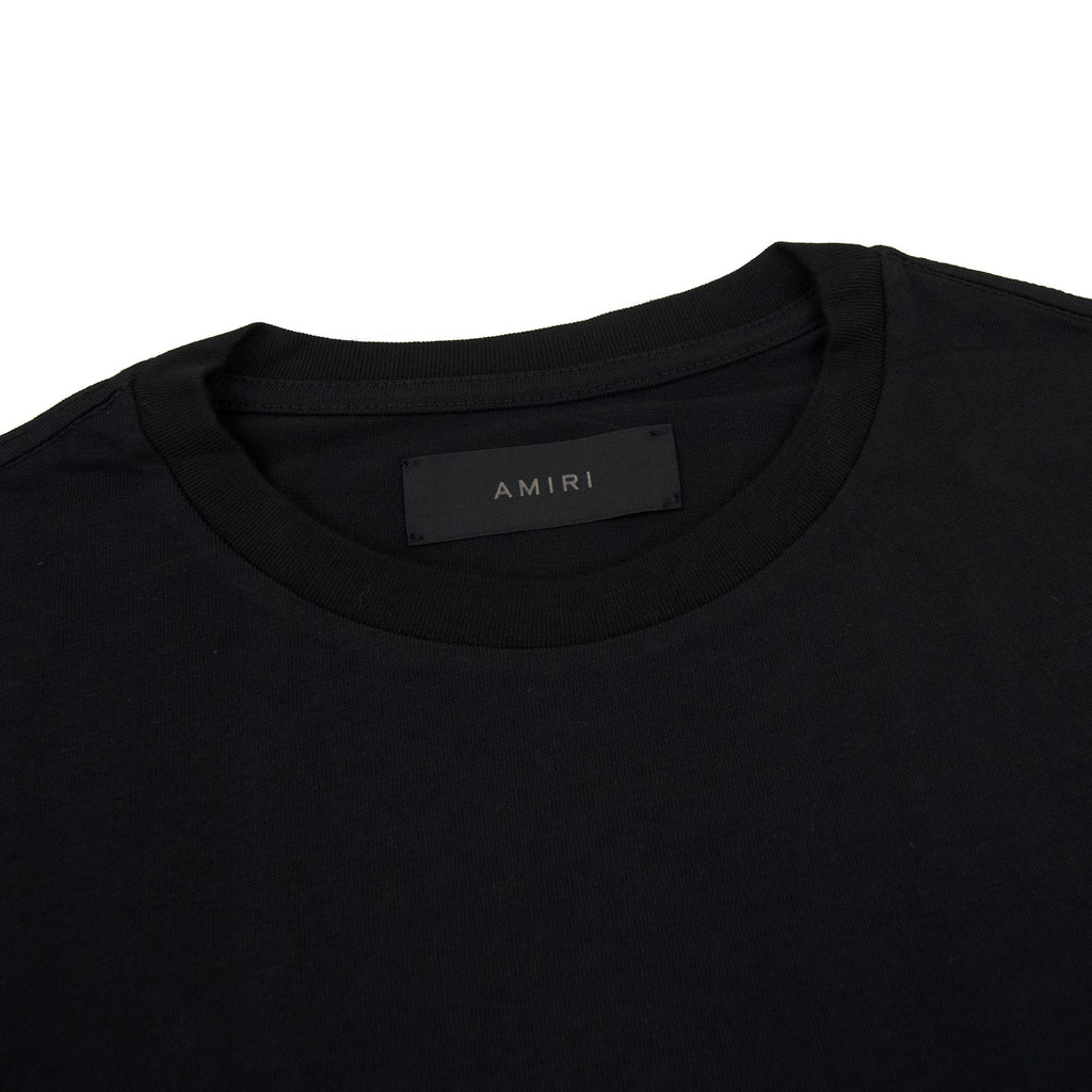 Amiri Floral Logo T Shirt Black