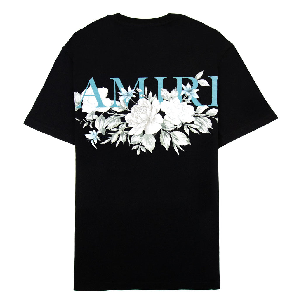 Amiri Floral Logo T Shirt Black
