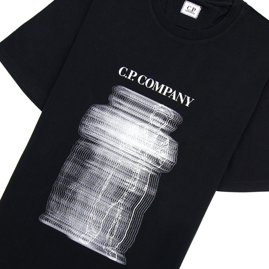 Cp Company 30/1 Blurry British Sailor T Shirt Black 999