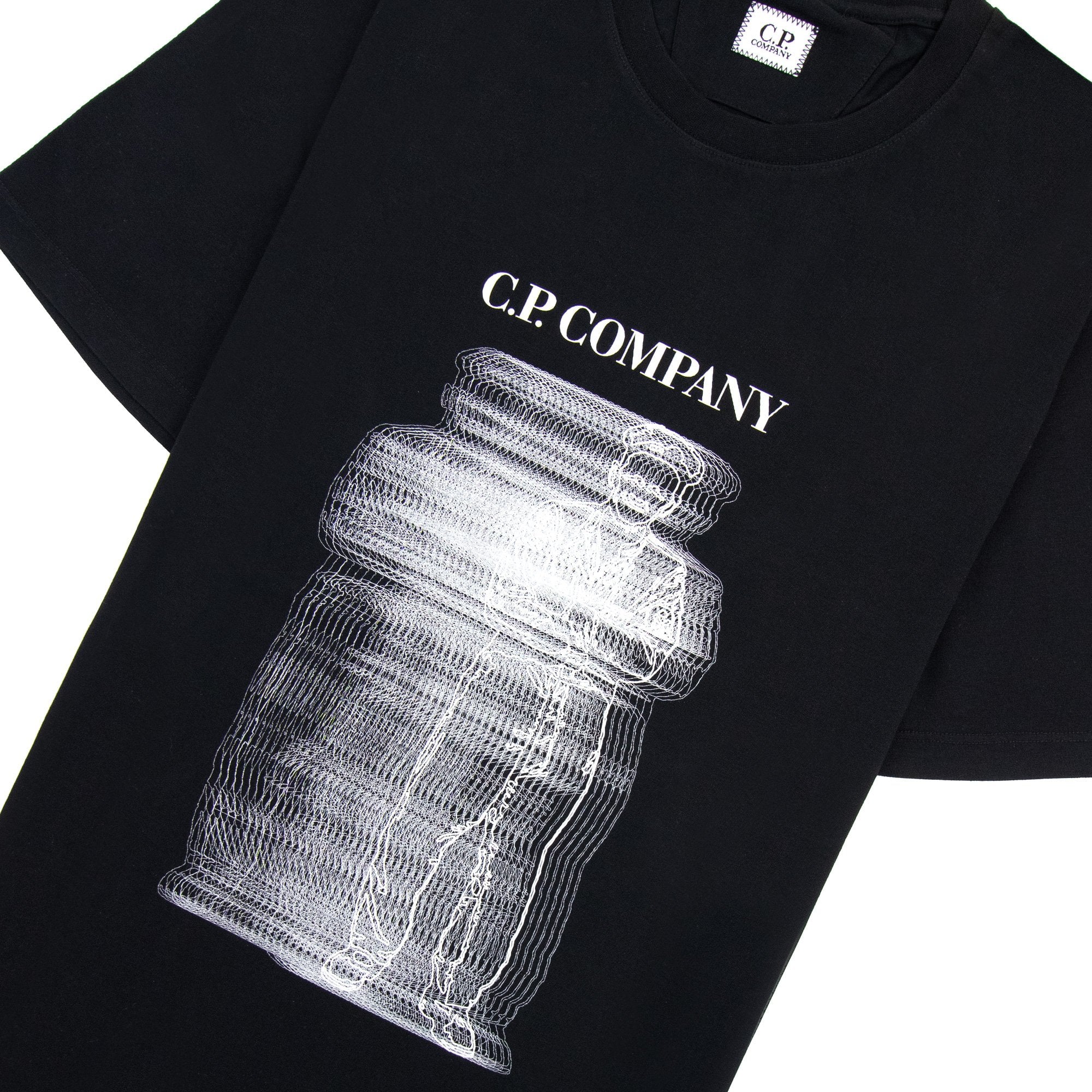 Cp Company 30/1 Blurry British Sailor T Shirt Black 999