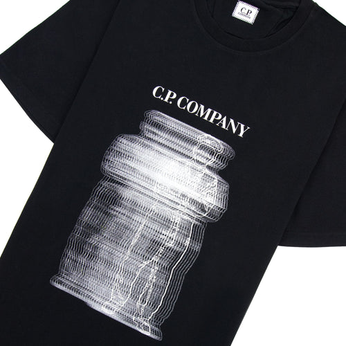 Cp Company 30/1 Blurry British Sailor T Shirt Black 999