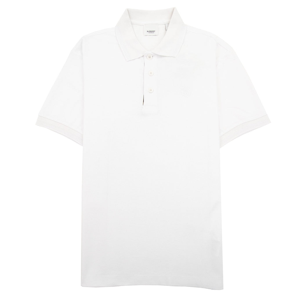 Burberry Manzoni Monogram Pique Polo White