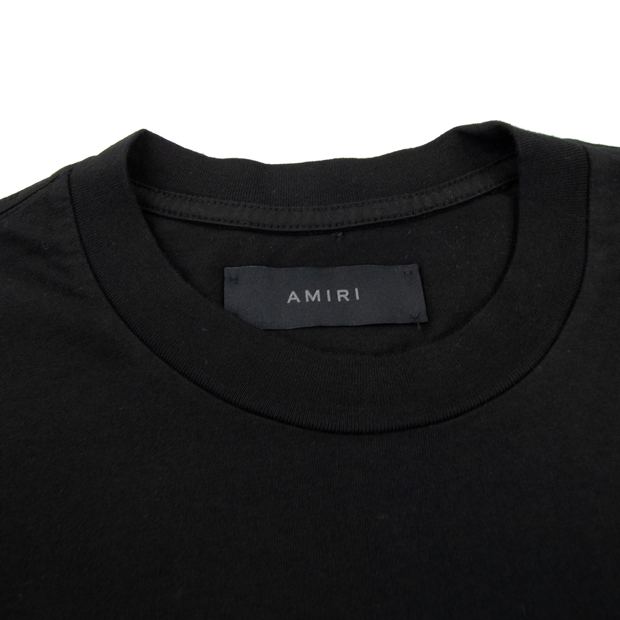 Amiri Ma Bar Logo T Shirt Black