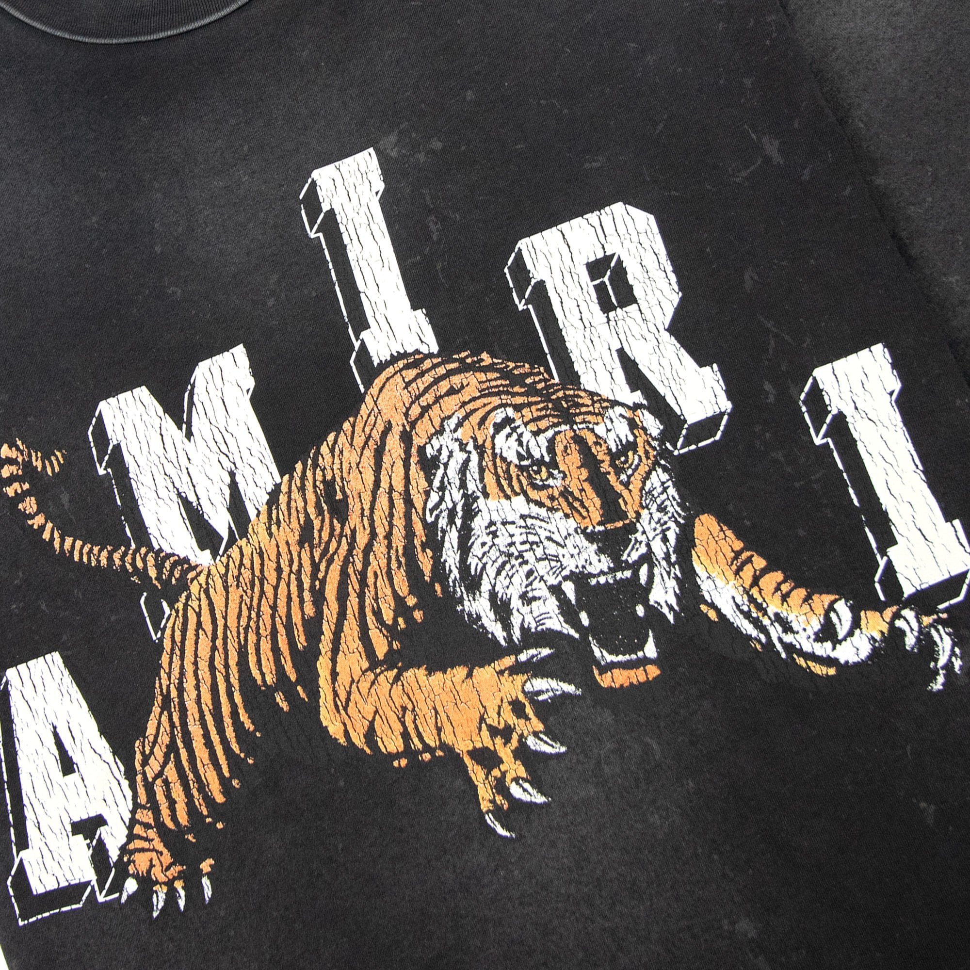 Amiri Vintage Tiger T Shirt Black