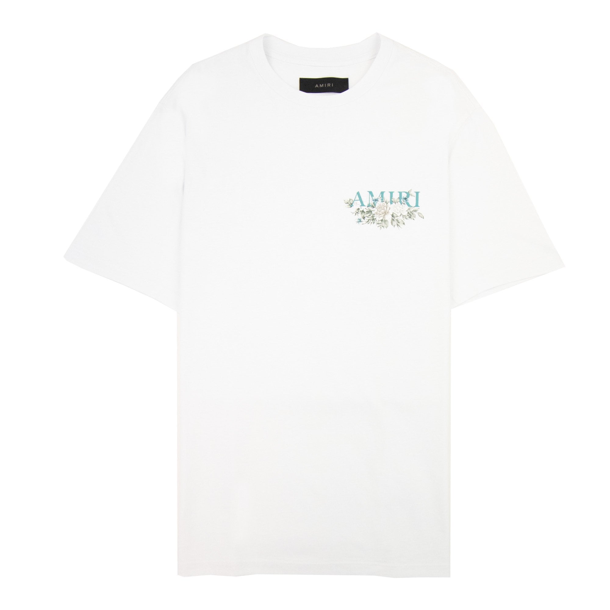 Amiri Floral Logo T Shirt White