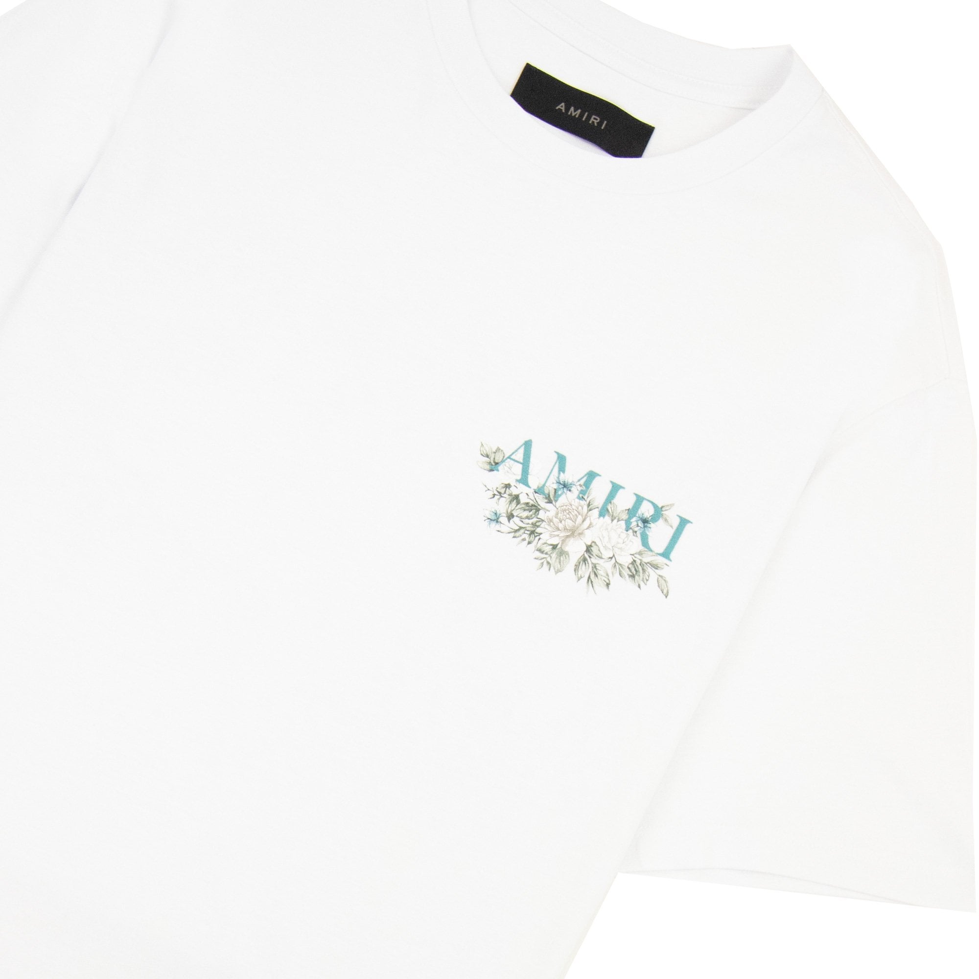 Amiri Floral Logo T Shirt White