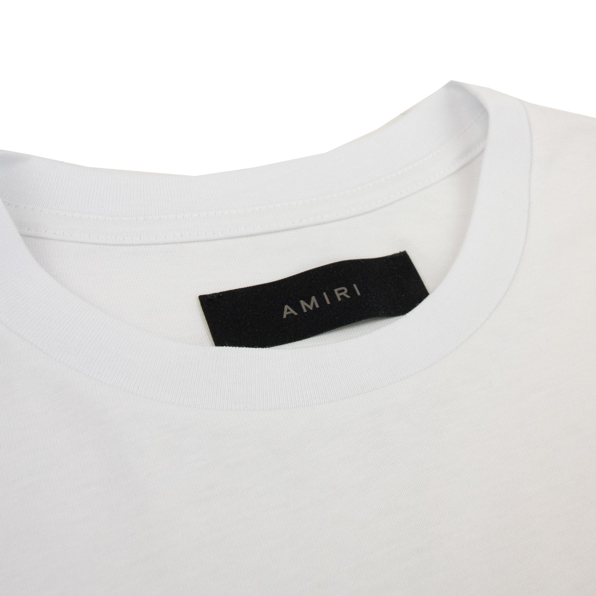 Amiri Floral Logo T Shirt White