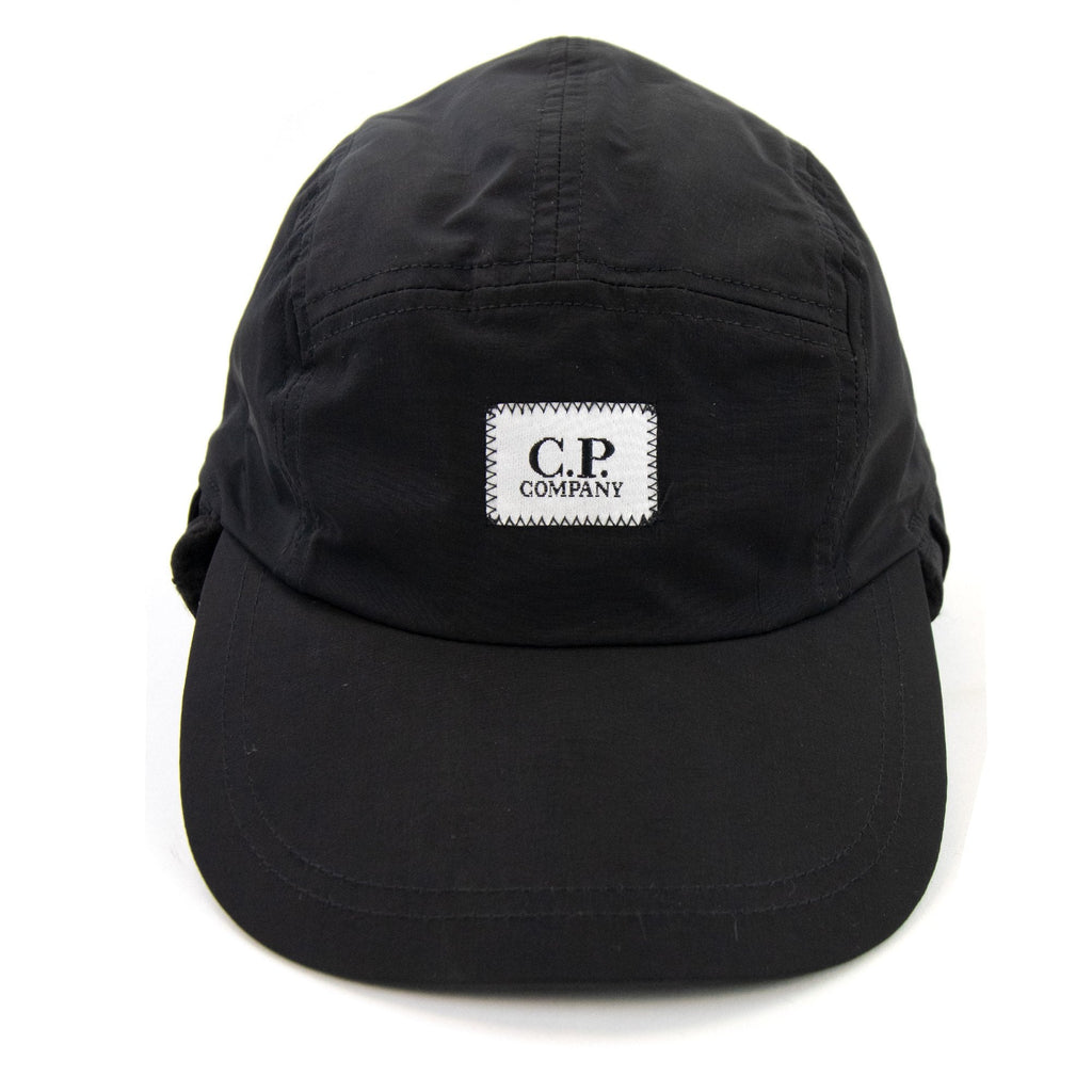 Cp Company Chrome R Earflap Cap Black 999
