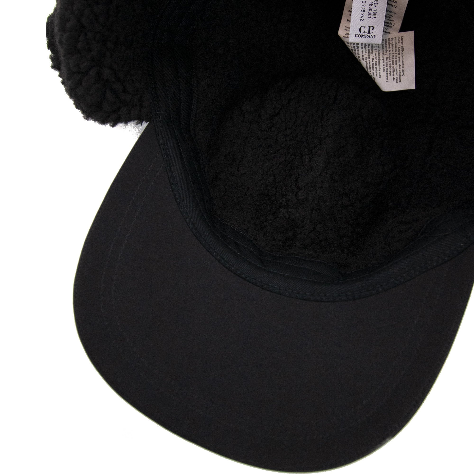 Cp Company Chrome R Earflap Cap Black 999