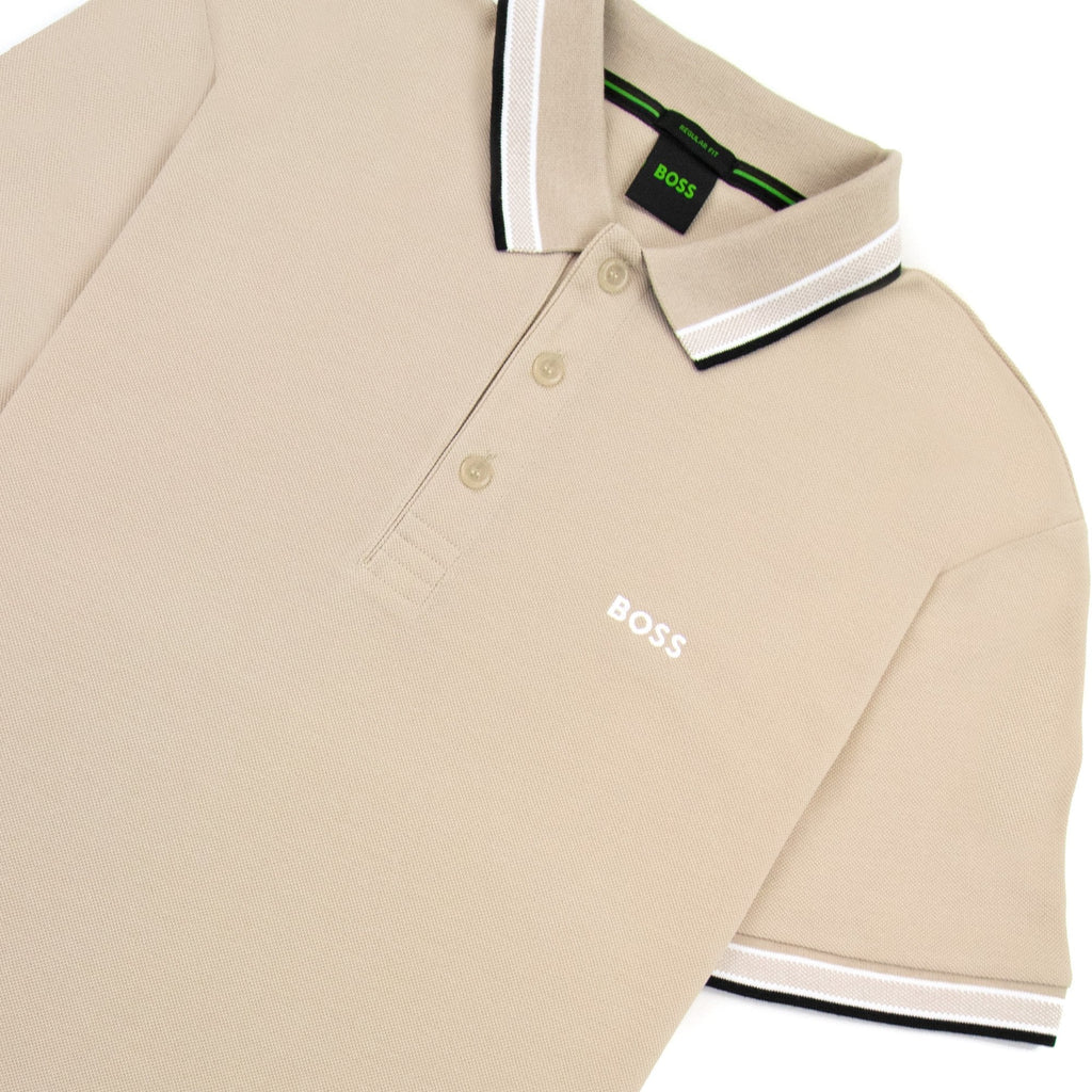 Hugo Boss Paddy Embroidered Logo Polo Beige 269
