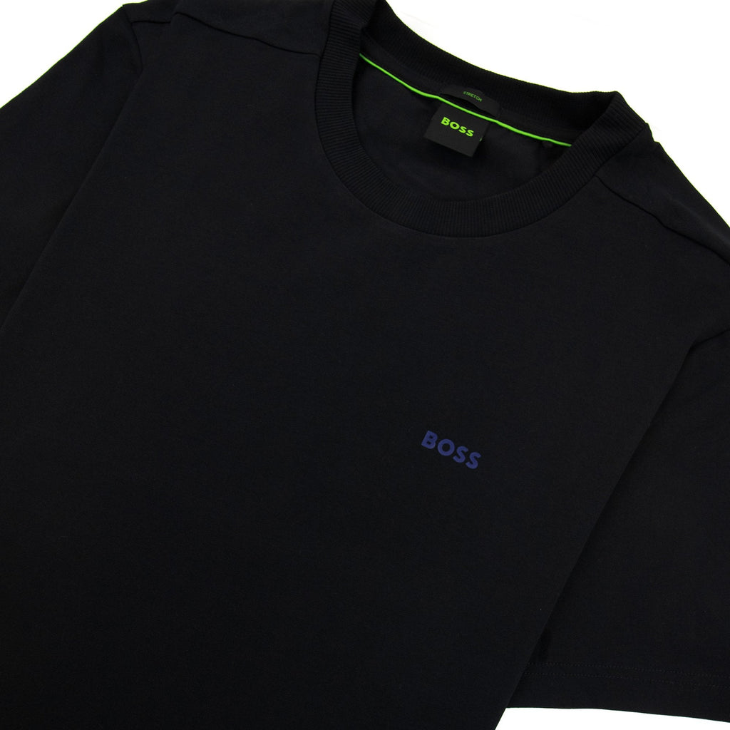 Hugo Boss Contrast Printed Logo Tee Black 004