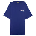 Balenciaga Political Campaign Embroidery T-shirt Blue 1195