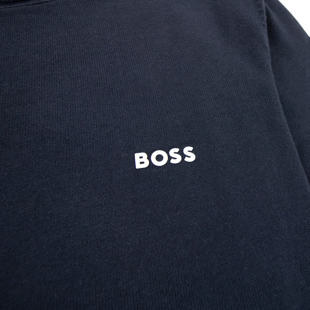Hugo Boss Rallo Curved Logo Sweater Navy 402
