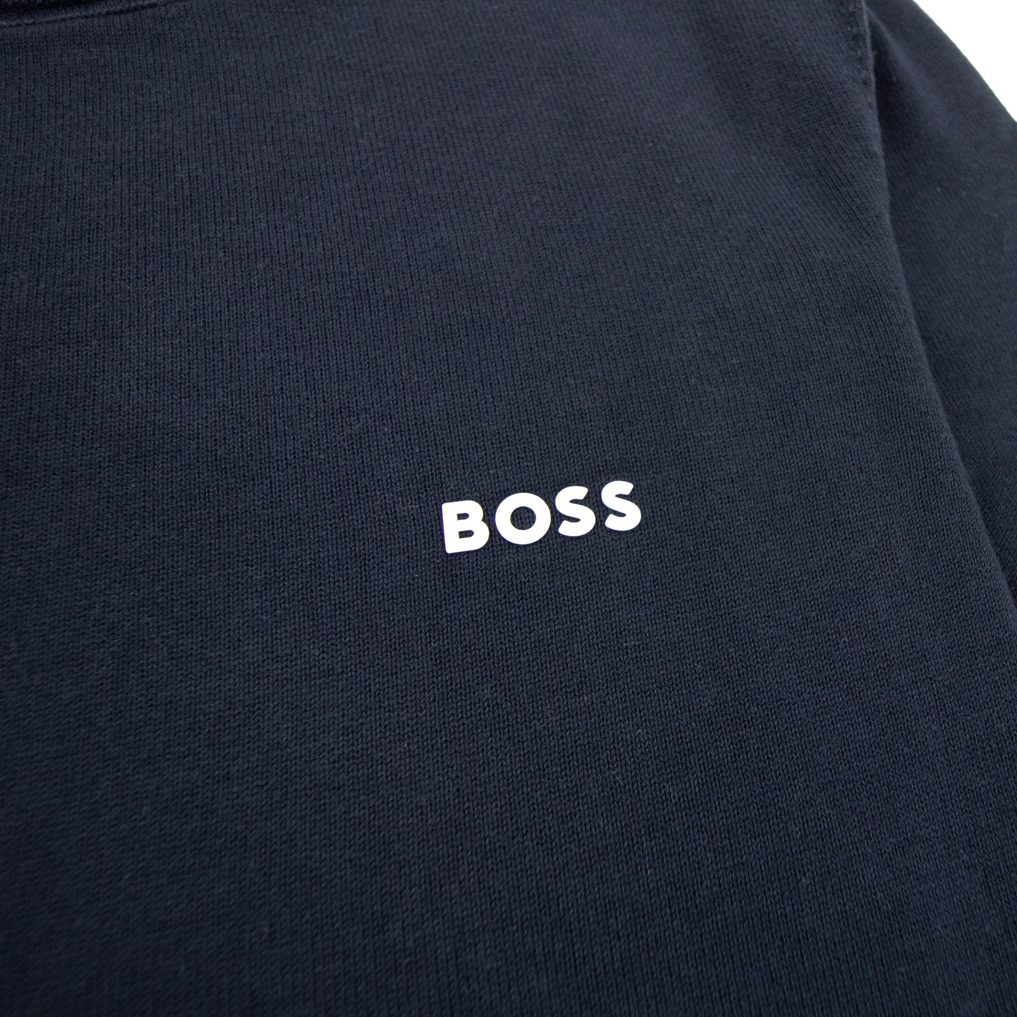 Hugo Boss Rallo Curved Logo Sweater Navy 402