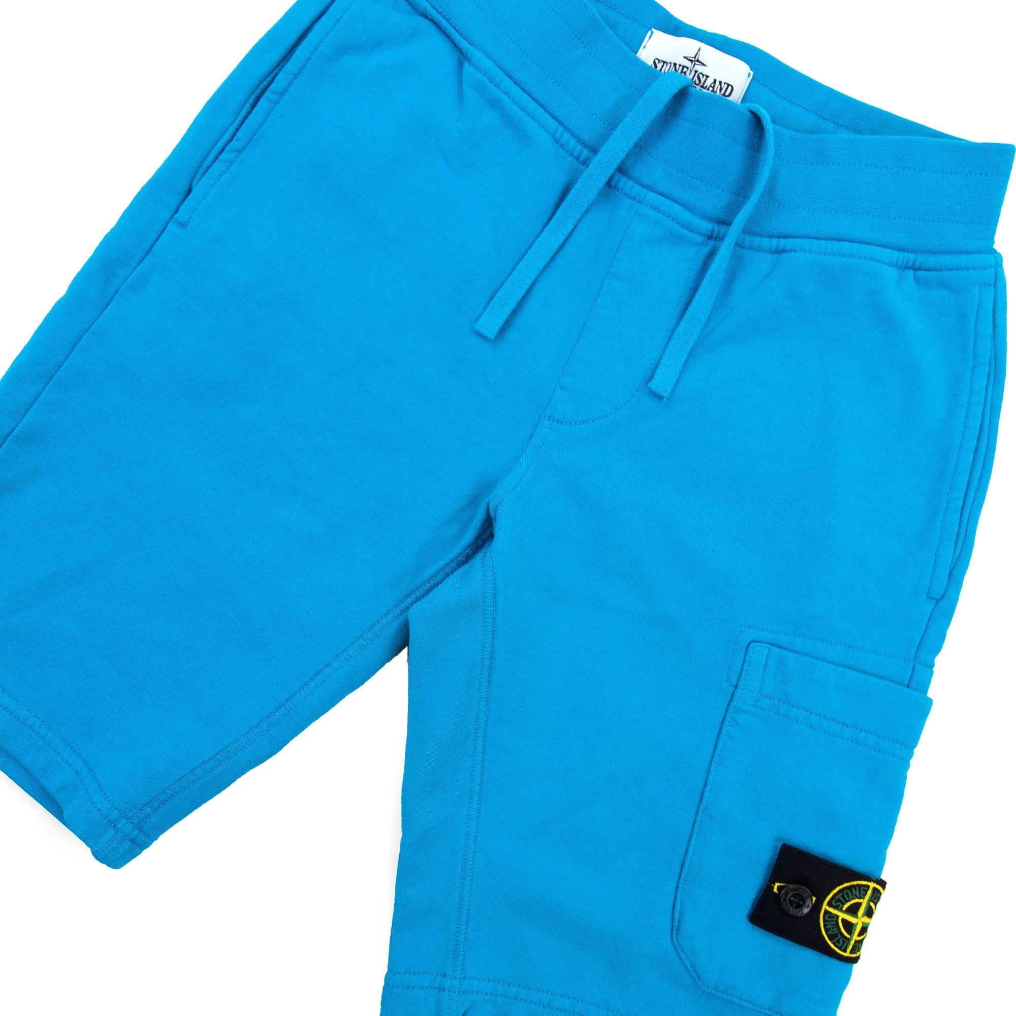 Stone Island Junior S/s Shorts Turquoise