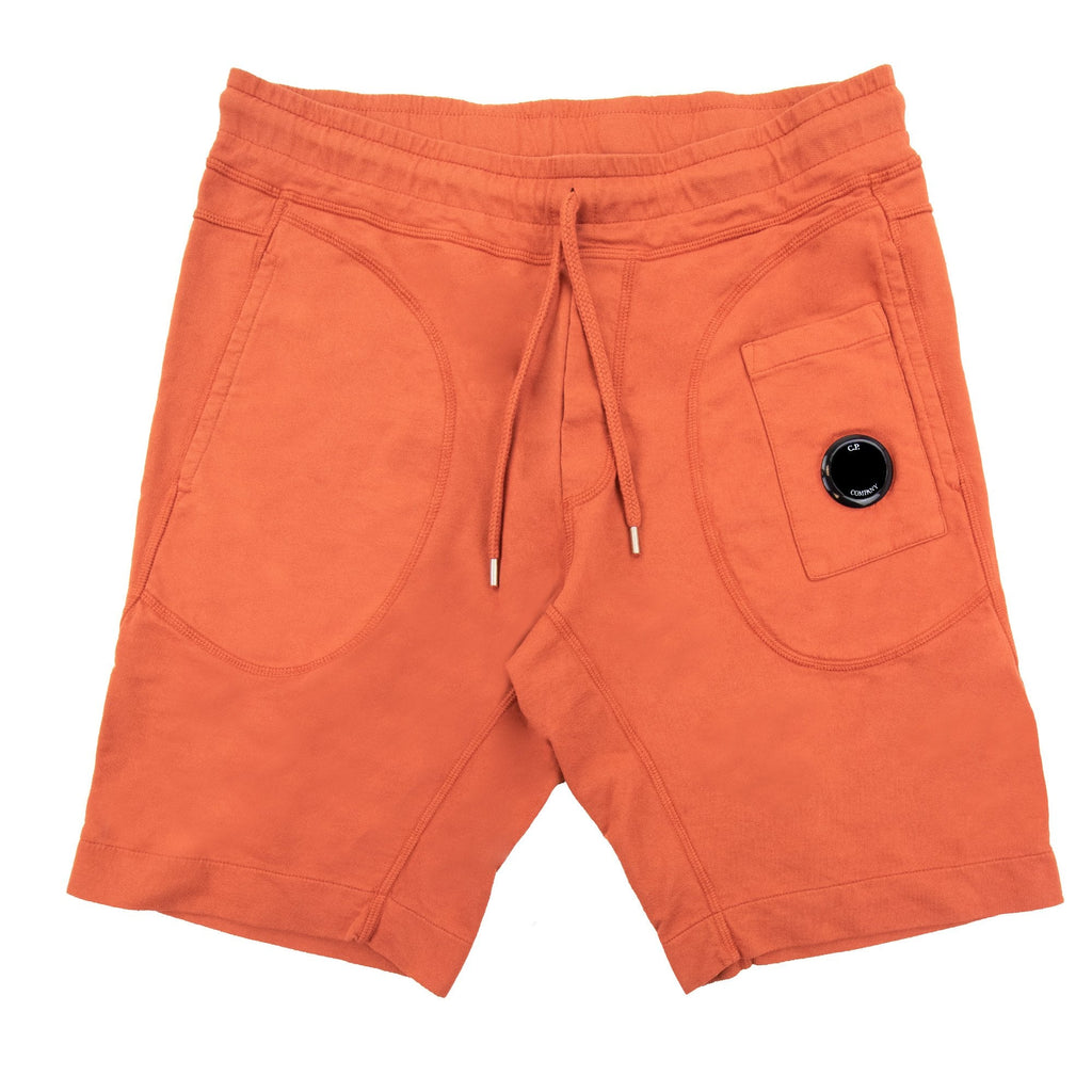 Cp Company Pocket Lens Cotton Shorts Orange 468