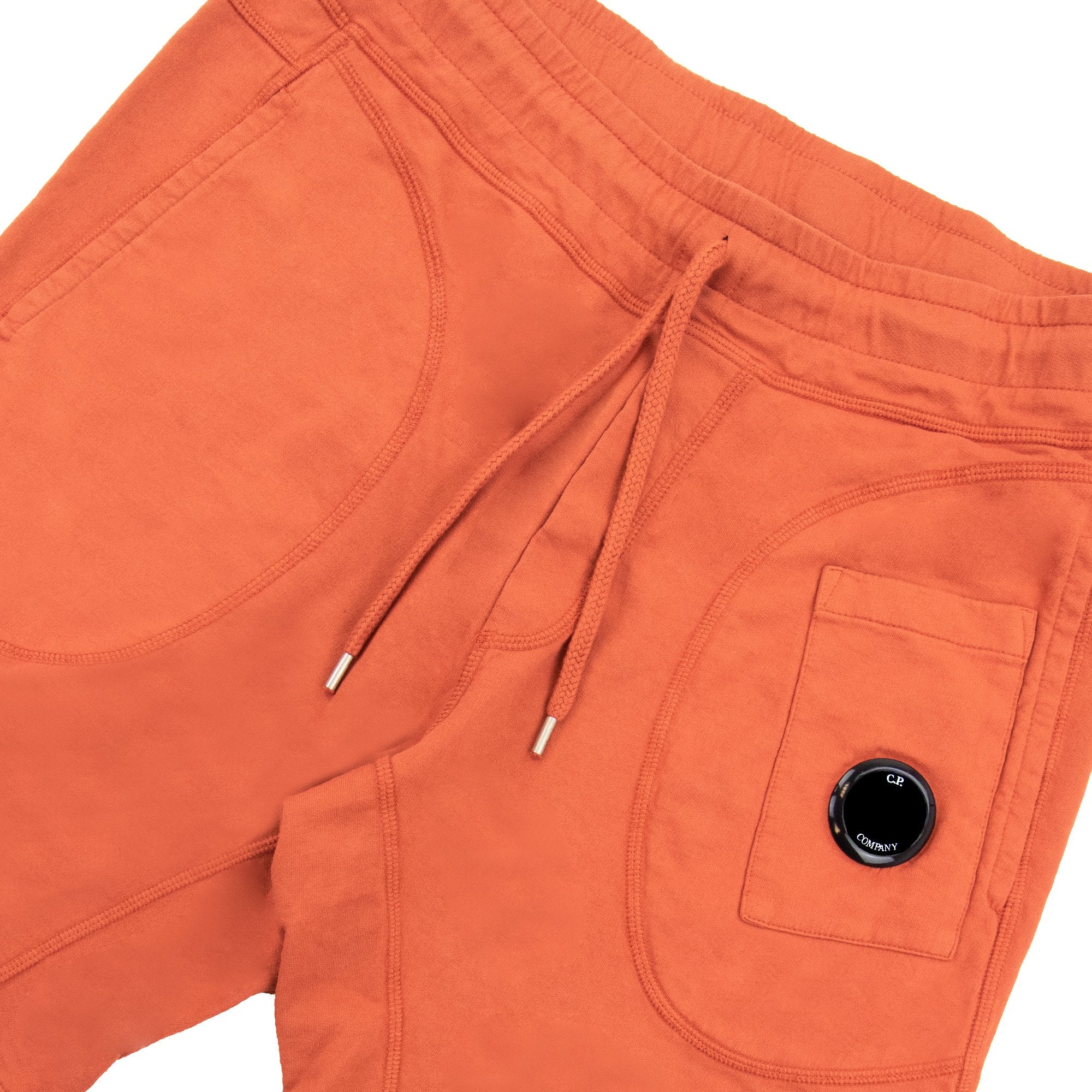 Cp Company Pocket Lens Cotton Shorts Orange 468