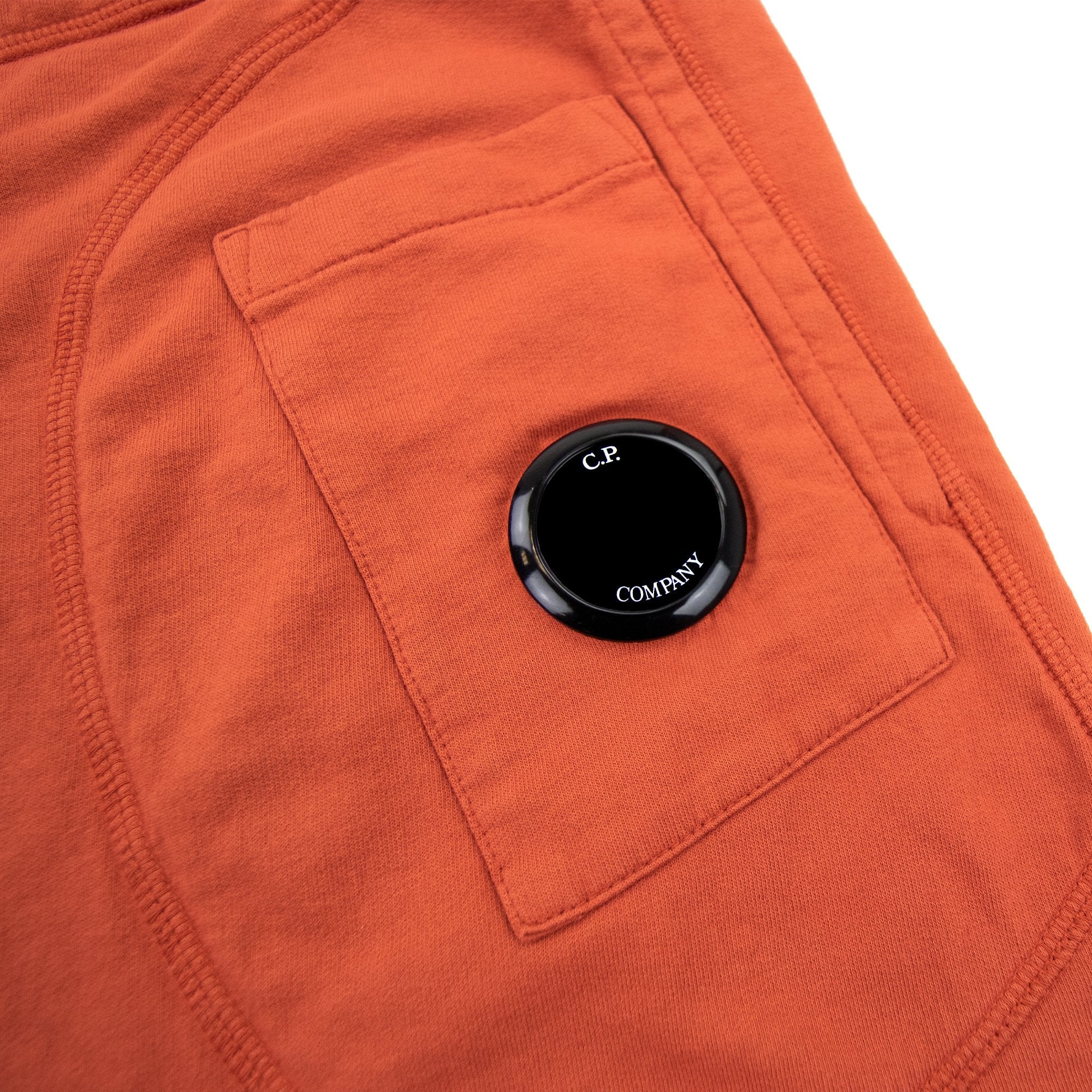 Cp Company Pocket Lens Cotton Shorts Orange 468