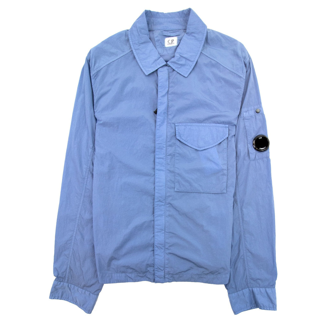 Cp Company Chrome-r Zip Overshirt Riviera Blue 818