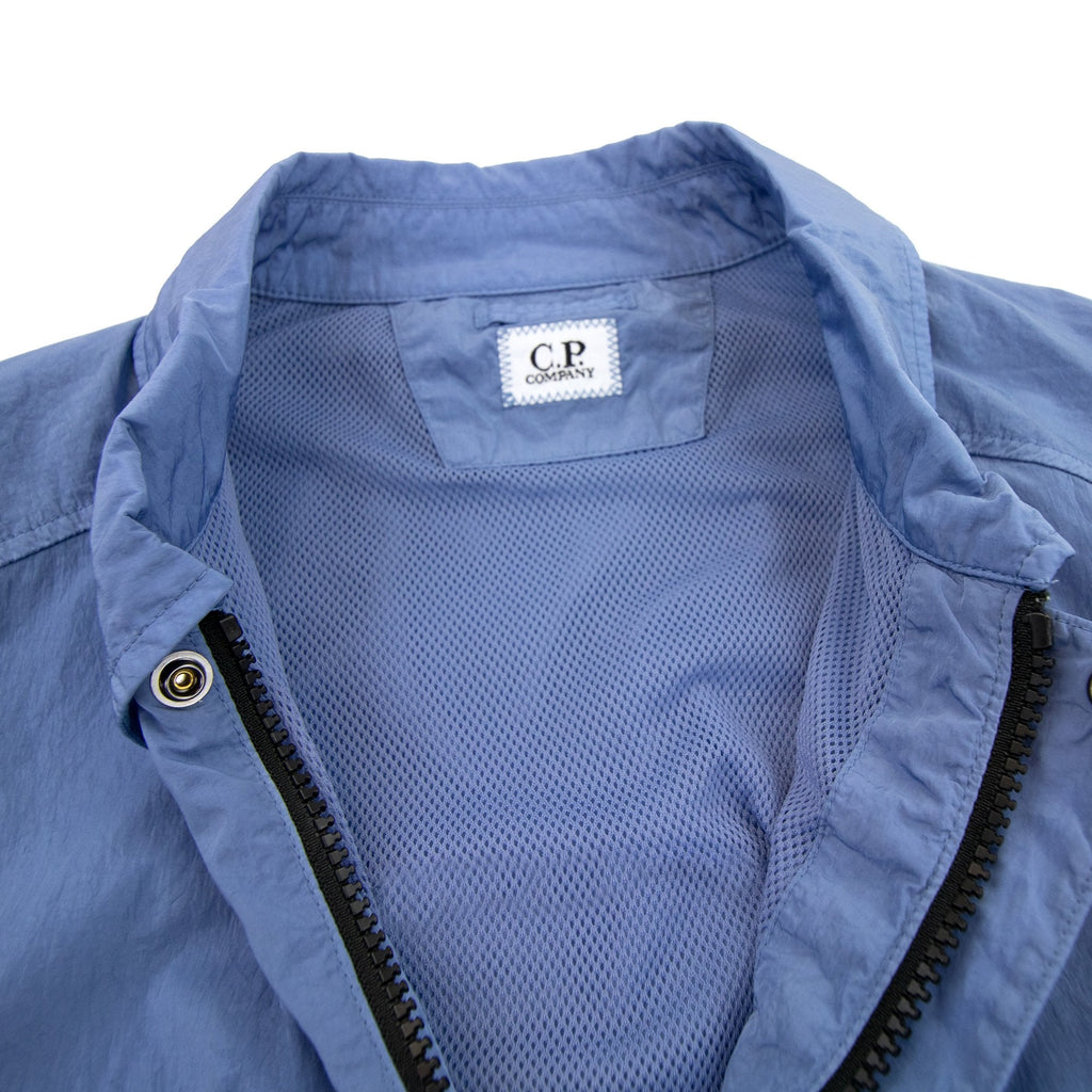 Cp Company Chrome-r Zip Overshirt Riviera Blue 818